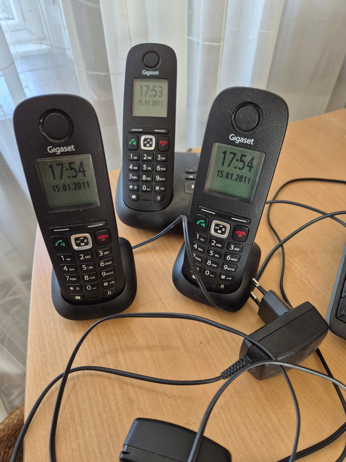 Gigaset A540A DECT telefoonset met 3 handsets, Ophalen of Verzenden, Gebruikt, 3 handsets