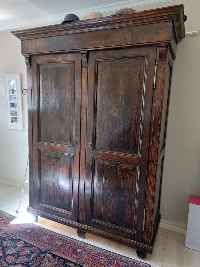 Mooie antieke halkast, Huis en Inrichting, Kasten | Kledingkasten, Gebruikt, Antieke halkast, 50 tot 100 cm, 150 tot 200 cm