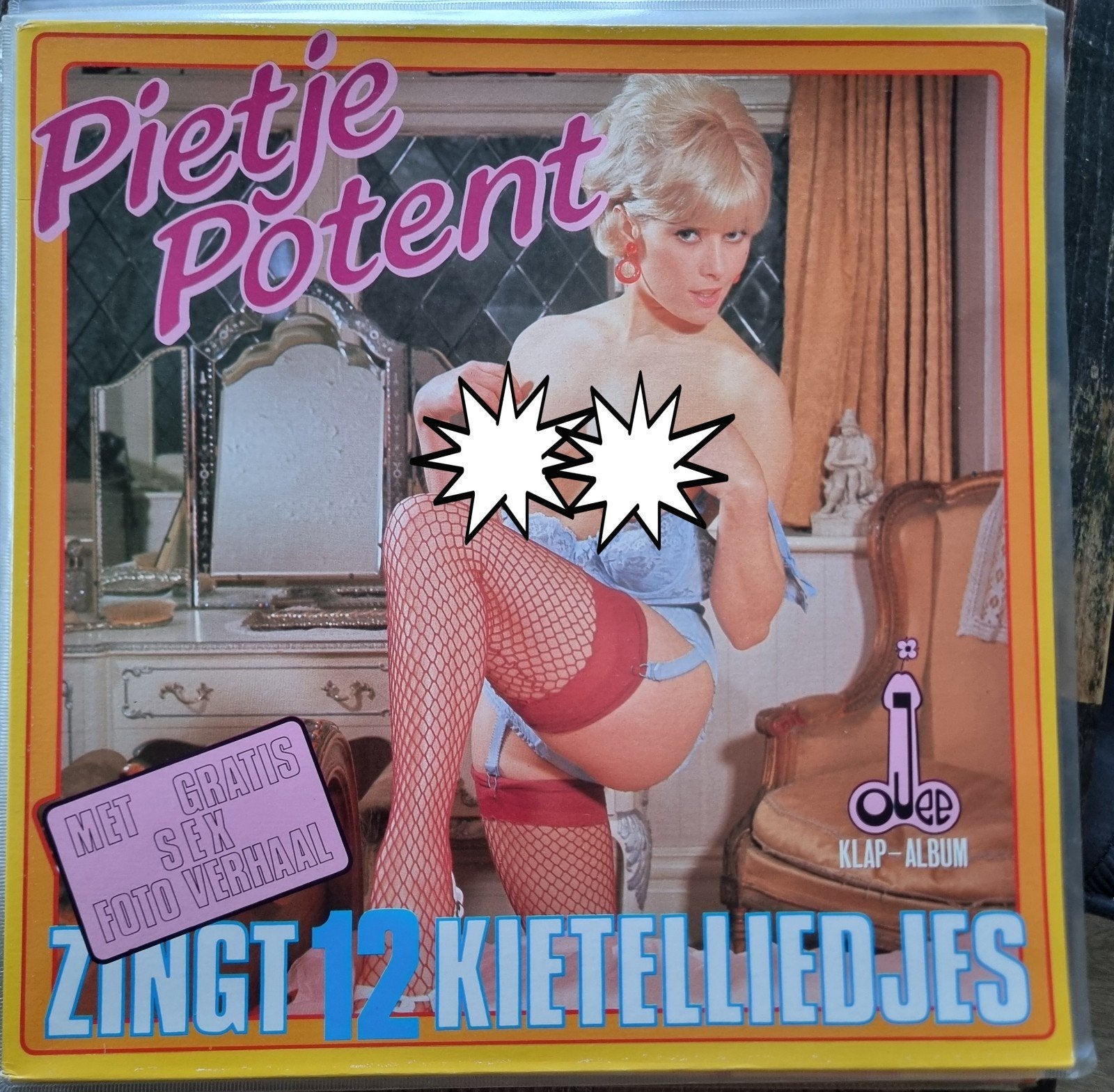 Pietje Potent zingt 12 Kietelliedjes, Ophalen of Verzenden, Zo goed als nieuw, 12 inch, Levenslied of Smartlap