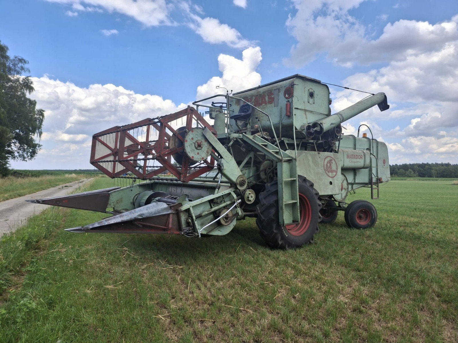 Claas combine, Ophalen
