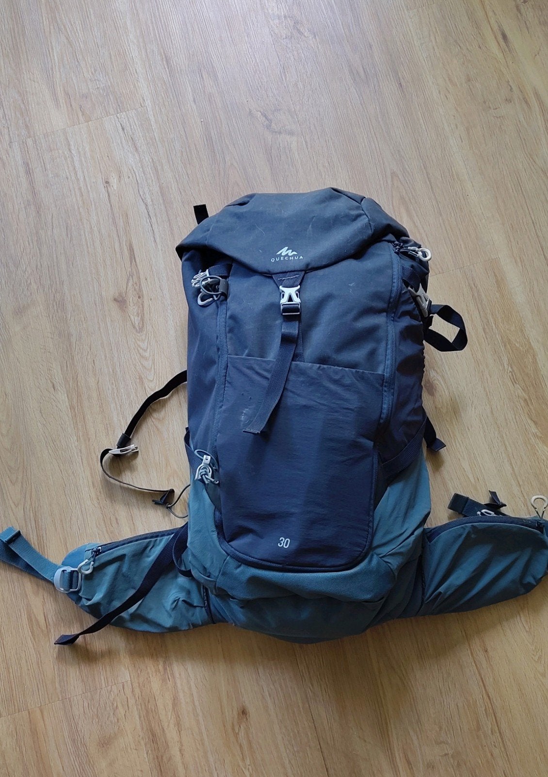 Backpack 30L Quechua blauw, Ophalen of Verzenden, Zo goed als nieuw, Rugzak