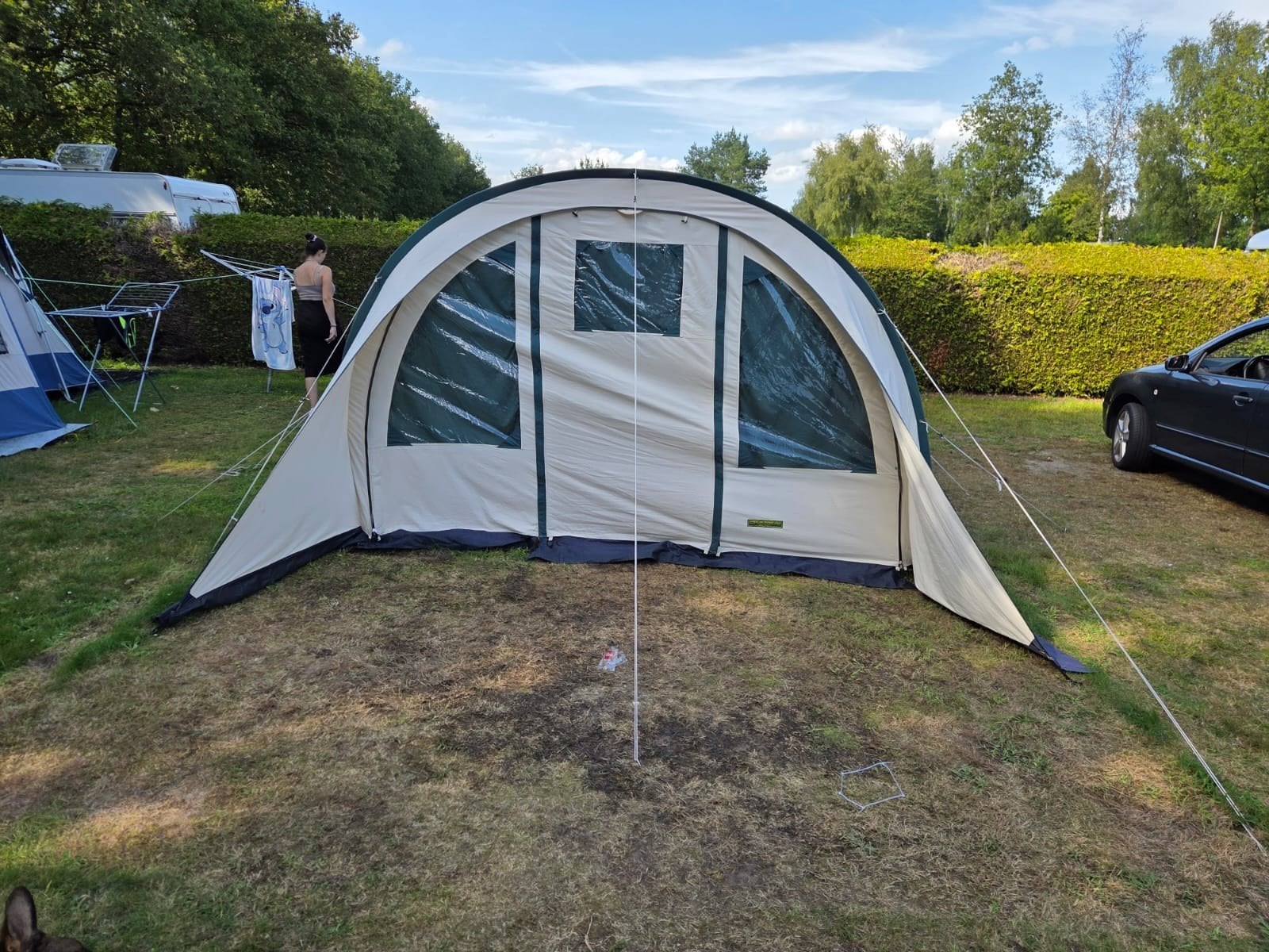 Hypercamp Fashion Gold Tunneltent - Goed Onderhouden, Ophalen, Gebruikt, Tot en met 4