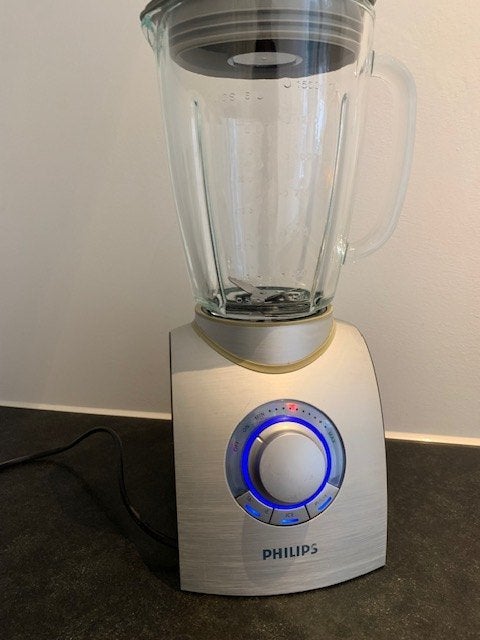 Prima werkende Philips blender, compleet met glazen kan 1.5L, Ophalen of Verzenden, Gebruikt, Blender