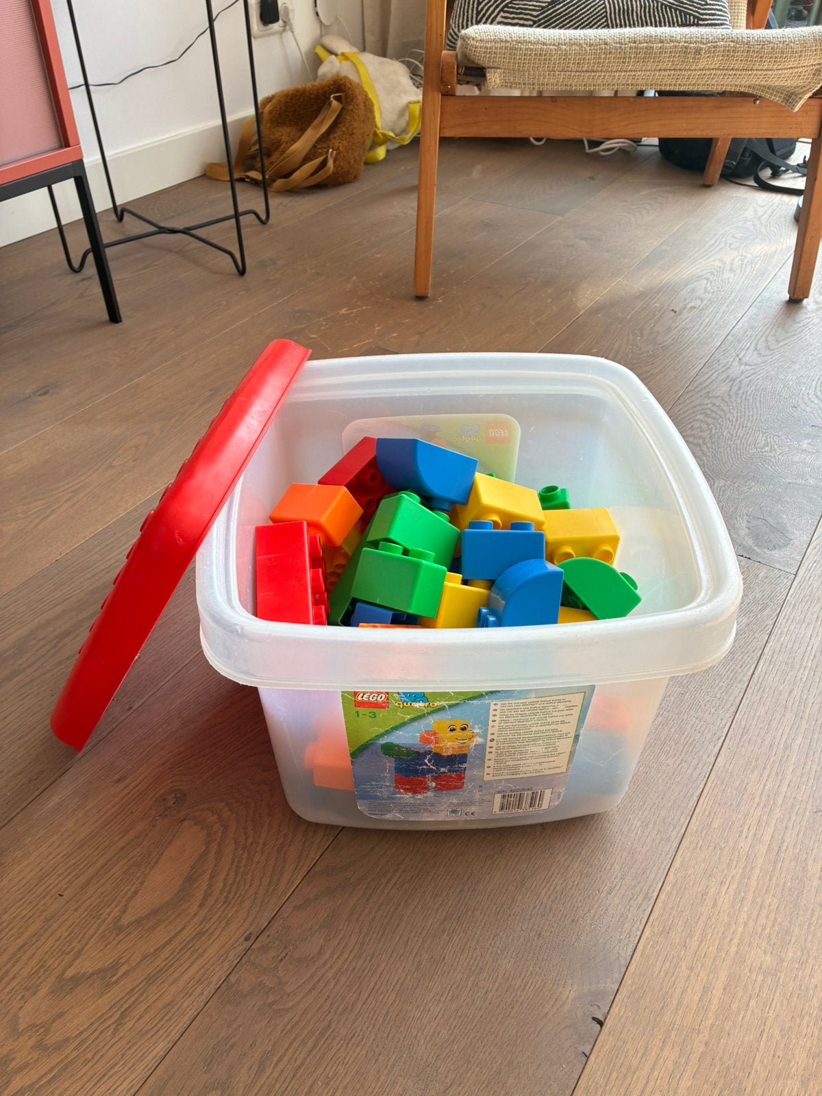 Lego quatro, Ophalen, Gebruikt