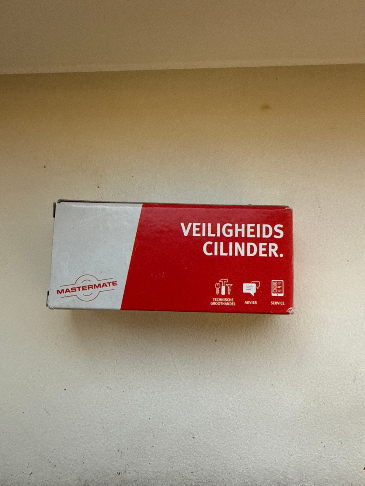 Mastermate Veiligheidscilinder 40,5/40,5 mm messing mat, Ophalen, Nieuw, Koper of Messing, Slot