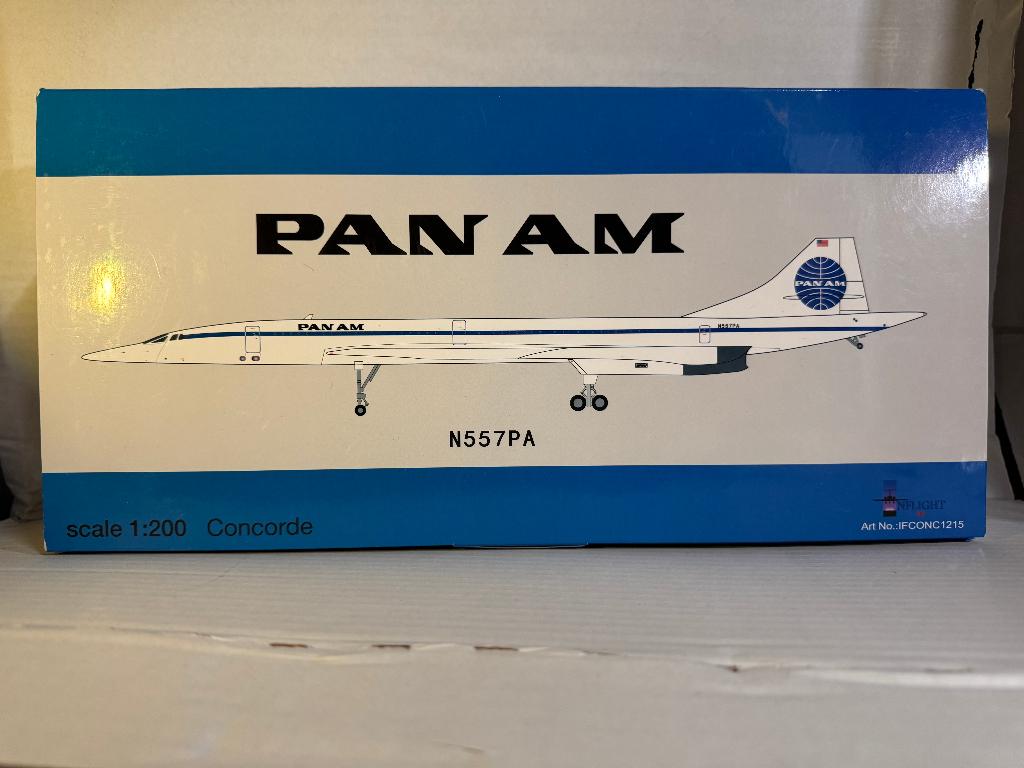 Inflight 1:200 Concorde Diecast Pan Am Fantasy IFCONC1215, Ophalen of Verzenden, Nieuw, Schaalmodel