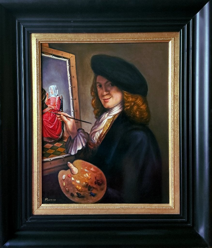 Vermeer schilderd " het glas wijn ", Ophalen