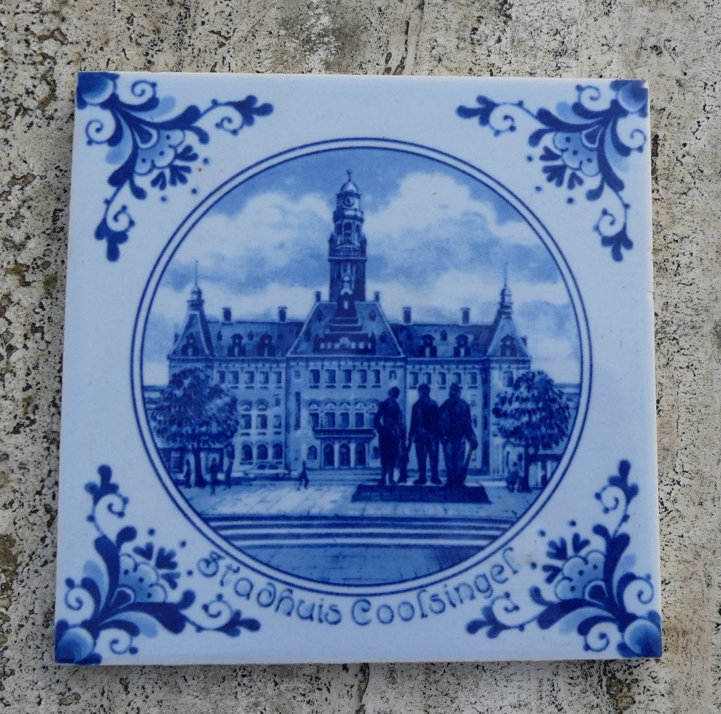 Westraven Turfkade Soest + Westraven Stadhuis Coolsingel, Antiek en Kunst, Antiek | Wandborden en Tegels, Ophalen of Verzenden