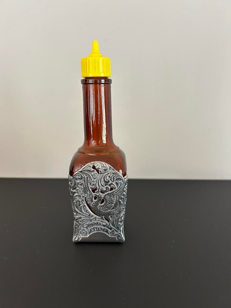 Verzilverde Gero maggifles houder, Ophalen of Verzenden