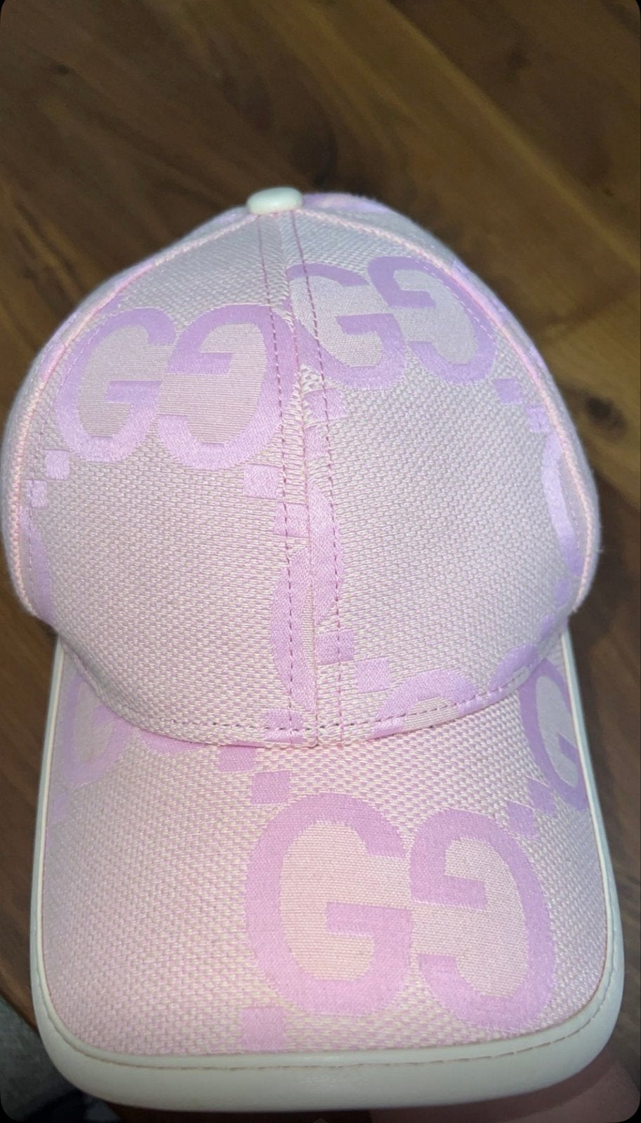 Gucci Roze Pet met GG-logo, Kleding | Dames, Ophalen of Verzenden, Zo goed als nieuw, One size fits all, Pet