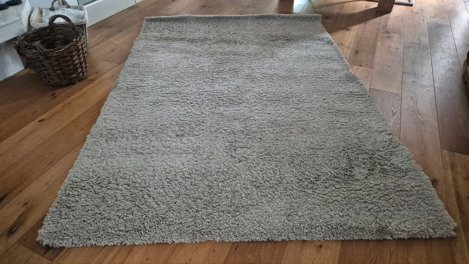Mooi grijs vloerkleed - Recent gereinigd - Berber, Huis en Inrichting, Ophalen, Modern, Comfortabel, 150 tot 200 cm, 200 cm of meer