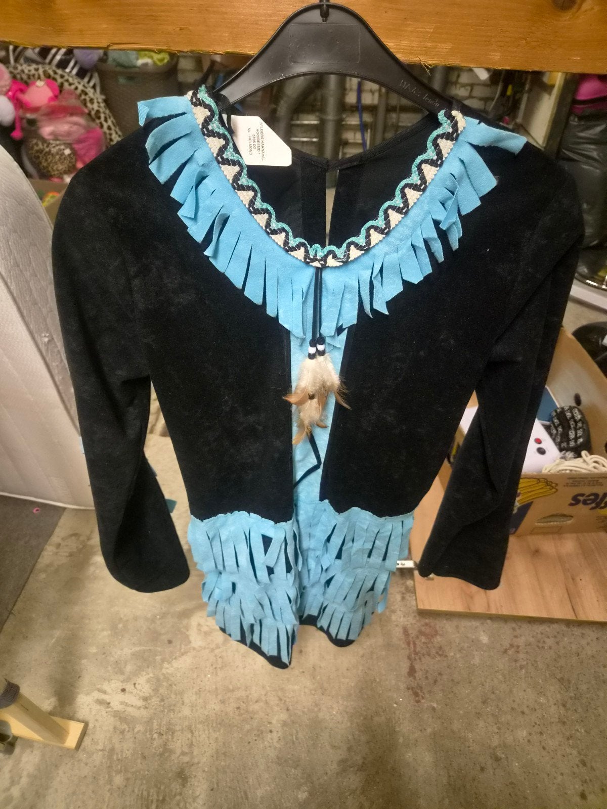 Indianen jurk/kostuum maat 164, Kinderen en Baby's, Kinderkleding | Maat 164, Ophalen, Meisje, Zo goed als nieuw, Jurk of Rok