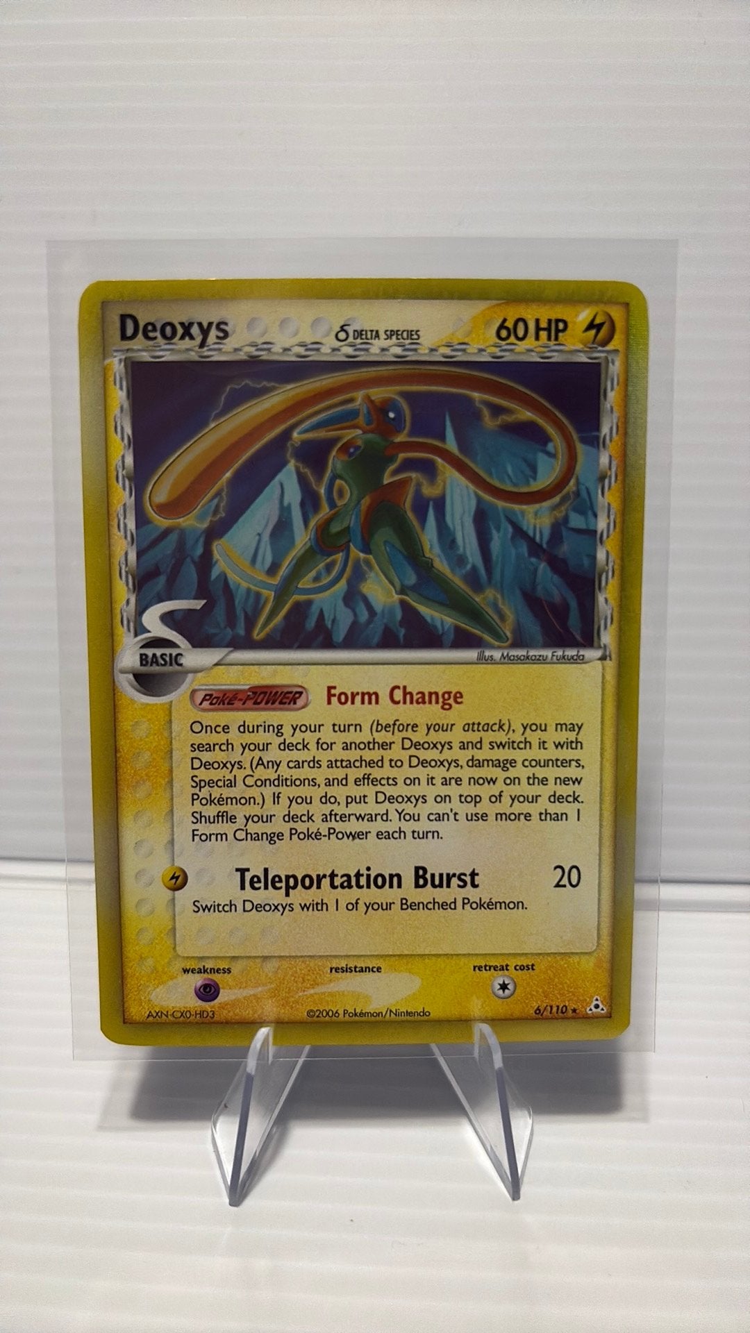 Deoxys 6/110 Delta Species Holo Pokémon Kaart, Ophalen of Verzenden, Zo goed als nieuw, Losse kaart, Foil