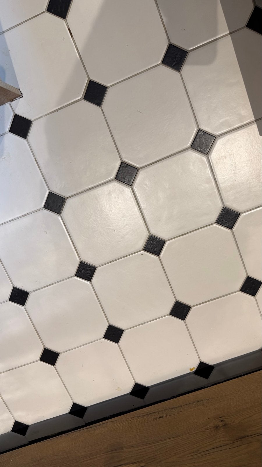 Equipe Octagon Blanco & Taco Negro Mat Tegels, Ophalen, Keramiek, Nieuw, 20 tot 40 cm