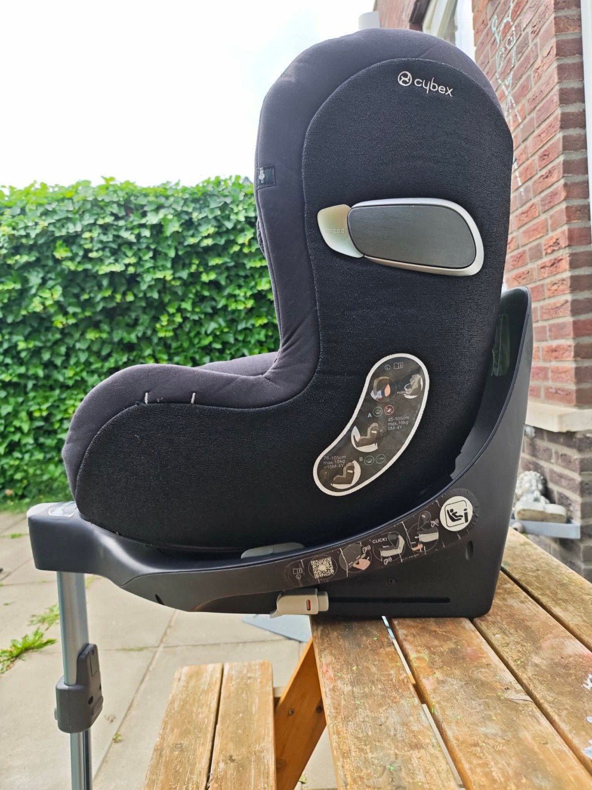 Cybex Sirona Z i-Size autostoel, Verstelbare rugleuning, Gebruikt, 0 t/m 18 kg, Isofix