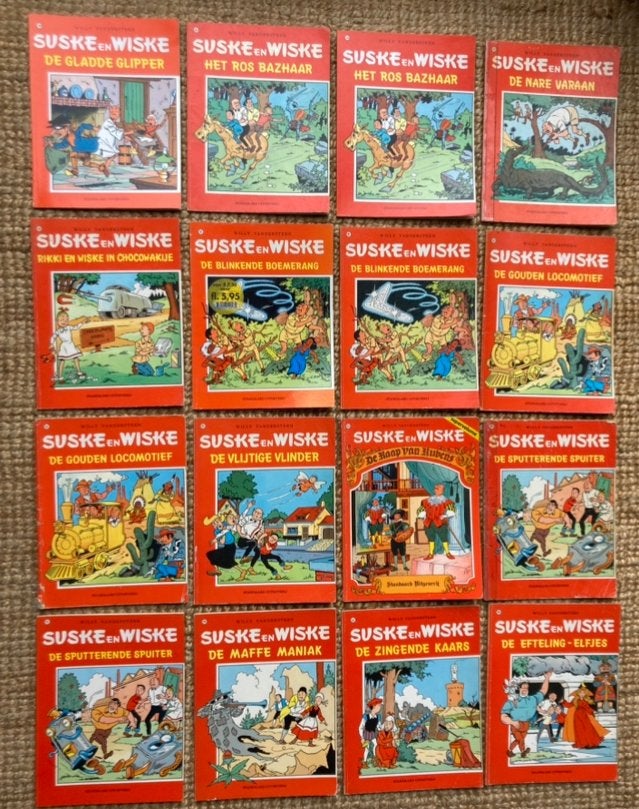 Suske en Wiske stripboeken collectie (16 stuks), Boeken, Stripboeken, Meerdere stripboeken, Ophalen, Gelezen