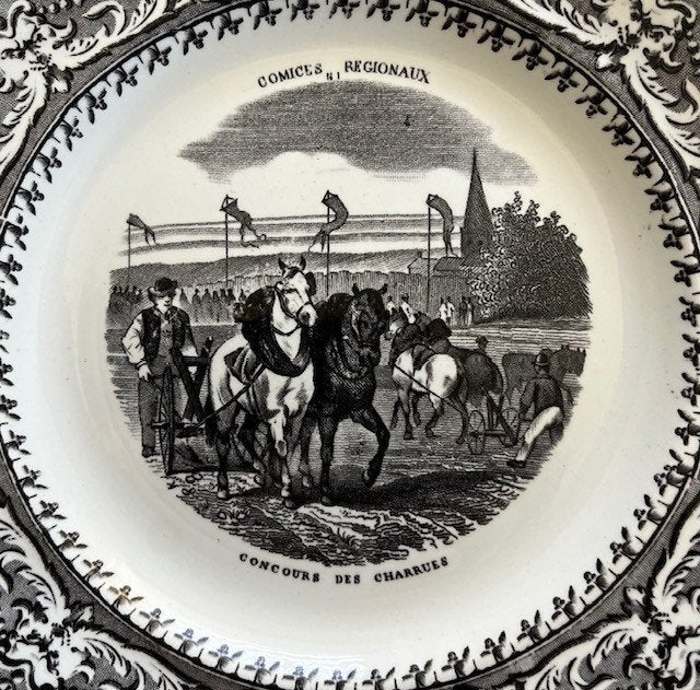 Gien Geoffroy et C. Frans keramiek bordjes, Ophalen of Verzenden