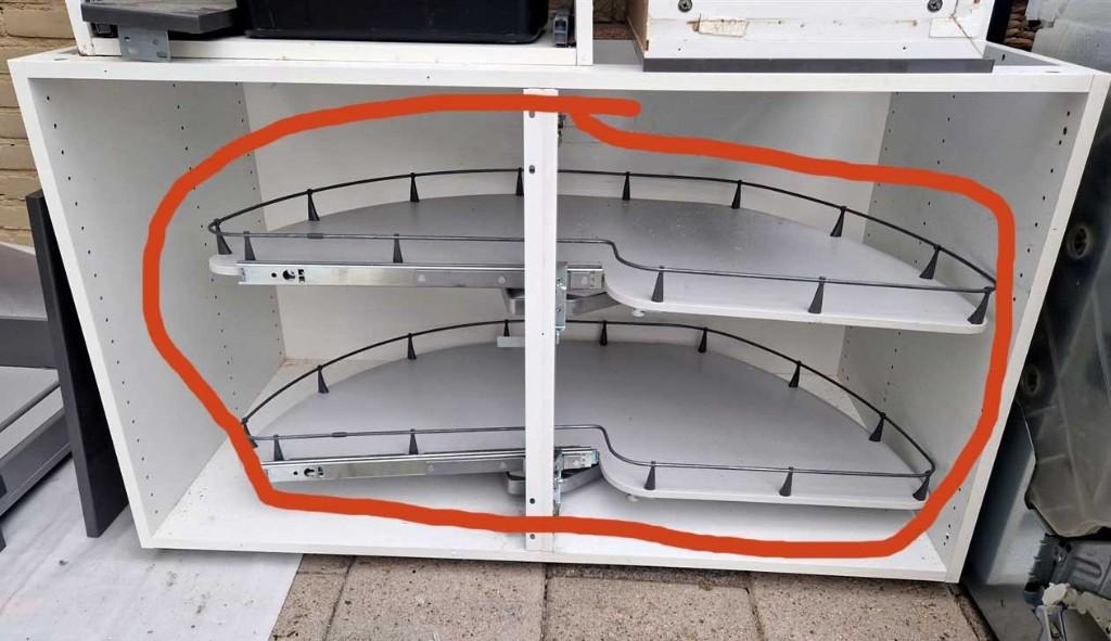IKEA Keuken carrousel voor hoekkast, Huis en Inrichting, Ophalen, 50 tot 100 cm, Zo goed als nieuw, Minder dan 100 cm