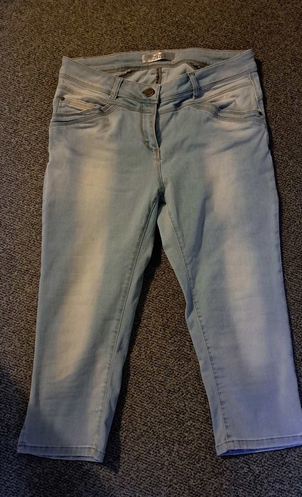 Zizo Capri spijkerbroek maat 40 zgan, Blauw, Ophalen of Verzenden, Zo goed als nieuw, Driekwart