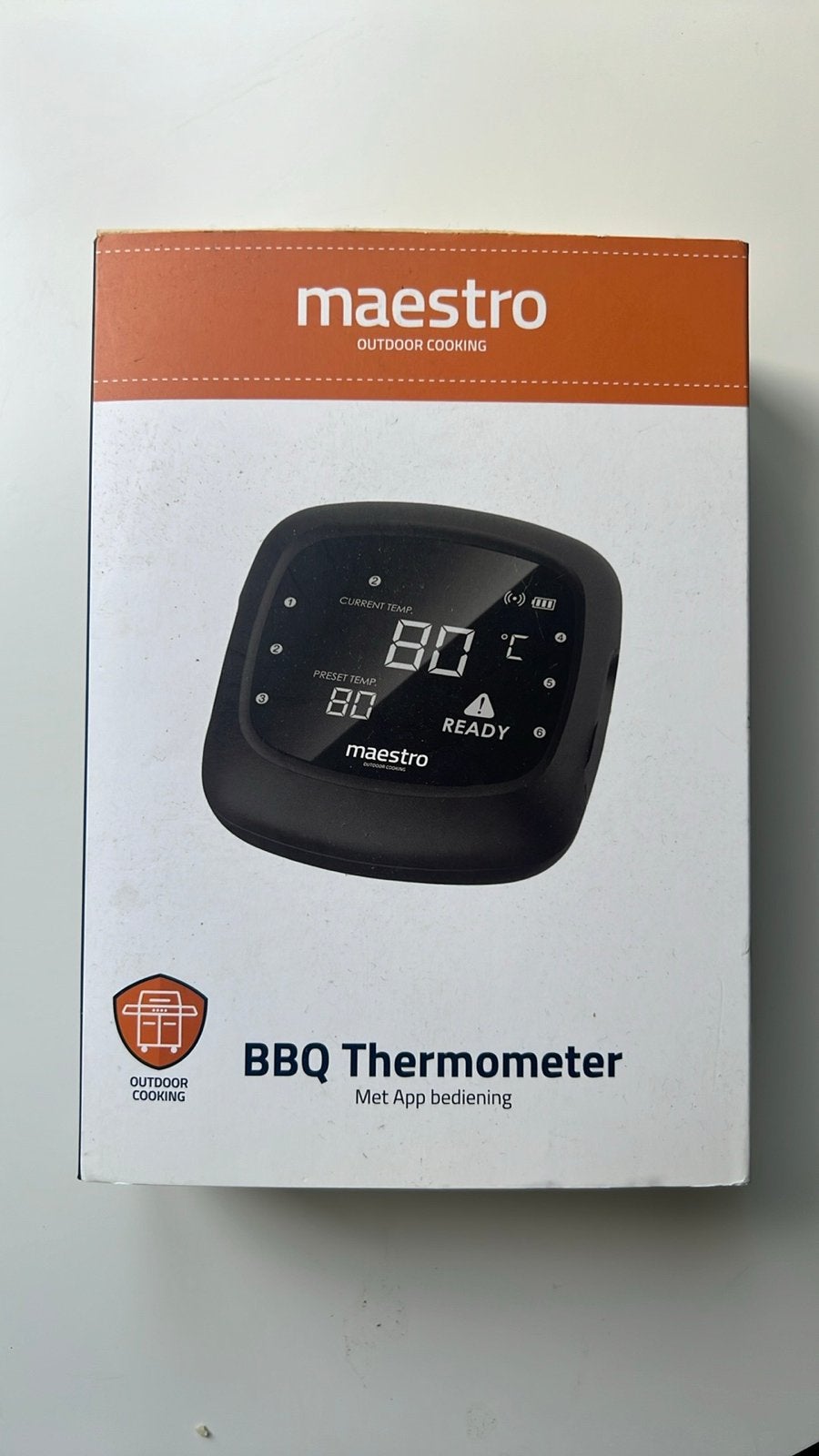 Maestro BBQ Thermometer met App Bediening - Nieuw, Ophalen of Verzenden, Zo goed als nieuw