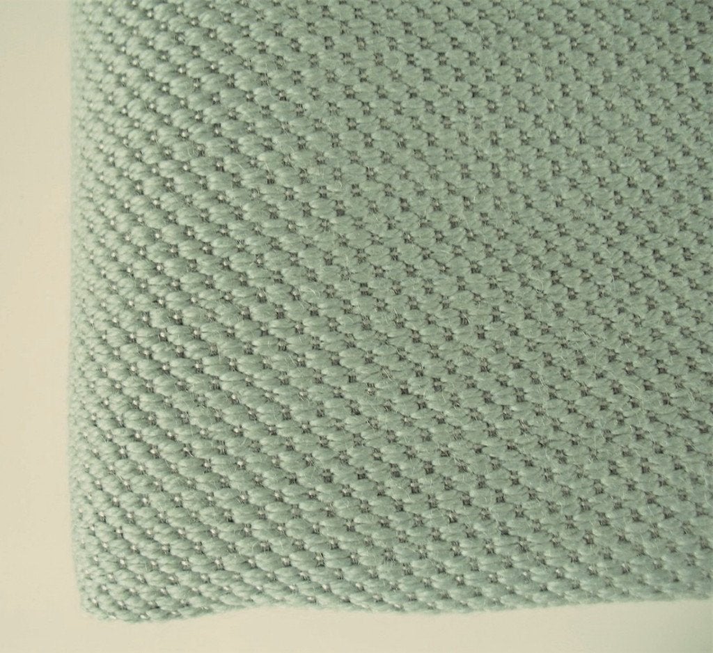 De Ploeg Torino 15/58 mintgroen+ceme; restant meubelstof, Hobby en Vrije tijd, Stoffen en Lappen, Wol, 120 cm of meer, Nieuw, Ophalen of Verzenden