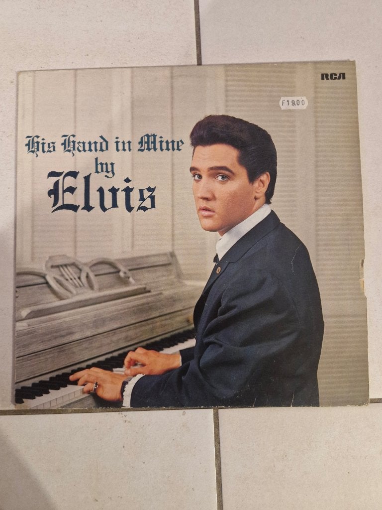 Elvis Presley – His Hand In Mine LP (1963 Duitse Persing), Beschermende buitenhoes, Ophalen of Verzenden, Gebruikt, 12 inch
