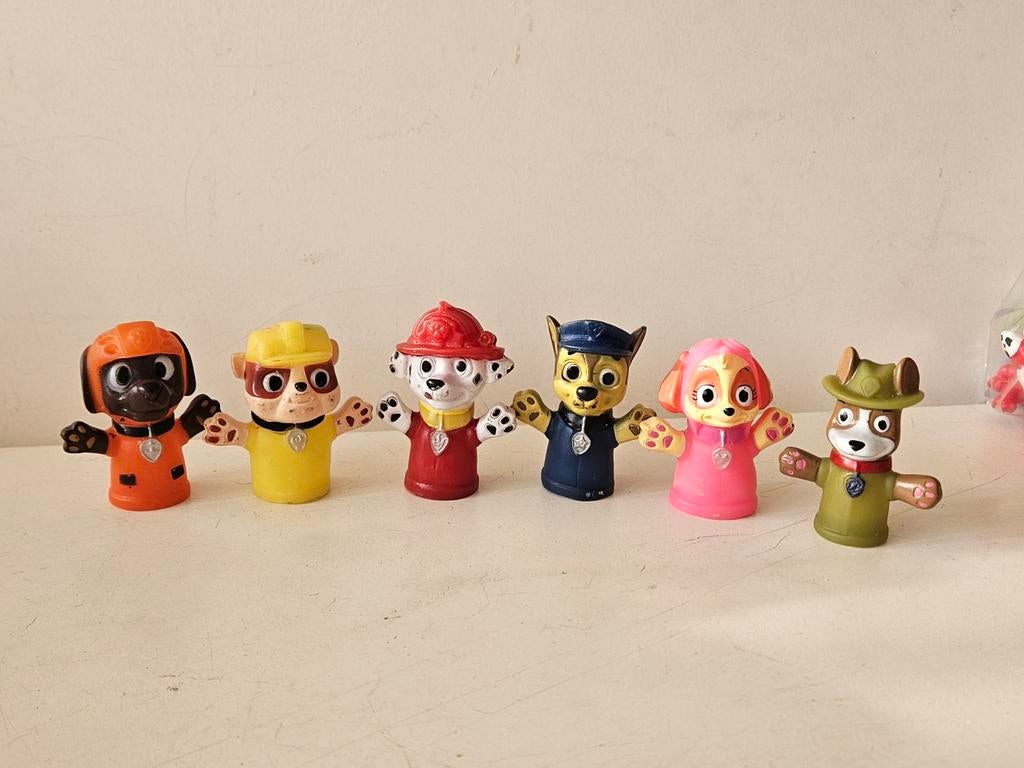 Paw Patrol Vingerpoppetjes Set van 6 -, Ophalen of Verzenden, Gebruikt, Jongen of Meisje