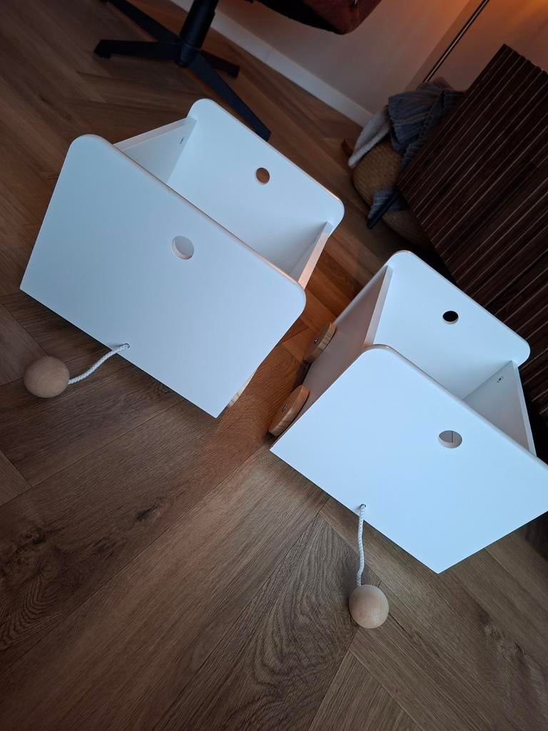 2x Opbergbox voor speelgoed van Petite Amélie, Kinderen en Baby's, Speelgoed | Houten speelgoed, Ophalen, Zo goed als nieuw, Overige typen