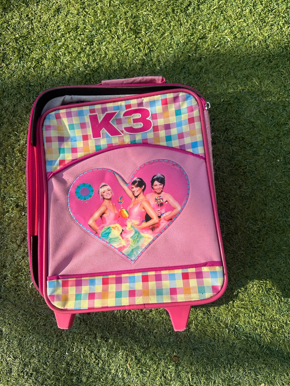 K3 Trolley Koffer Roze met Wieltjes en Uitschuifbare Handgre, Ophalen, 40 tot 60 cm, Gebruikt, 20 tot 30 cm