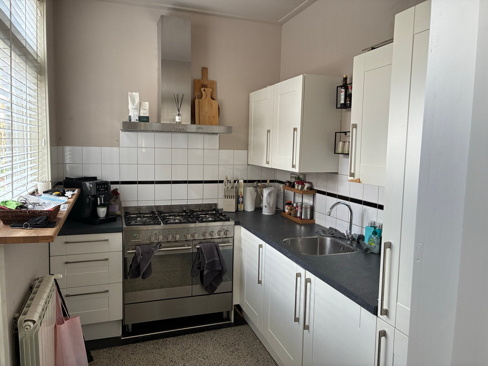 Complete keuken met apparatuur - Zelf demonteren, Ophalen, Gebruikt, Wit, Hoekkeuken