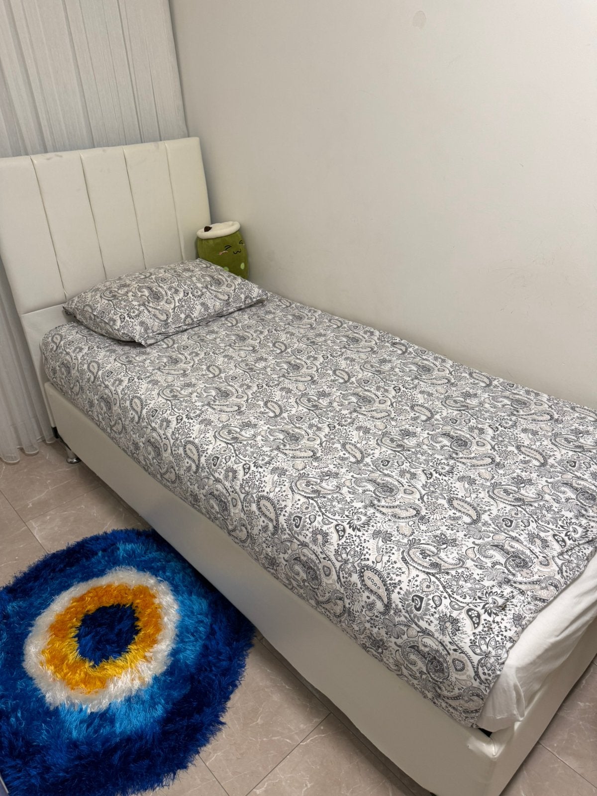 bed 90x200, Ophalen, 90 cm, Eenpersoons, Wit