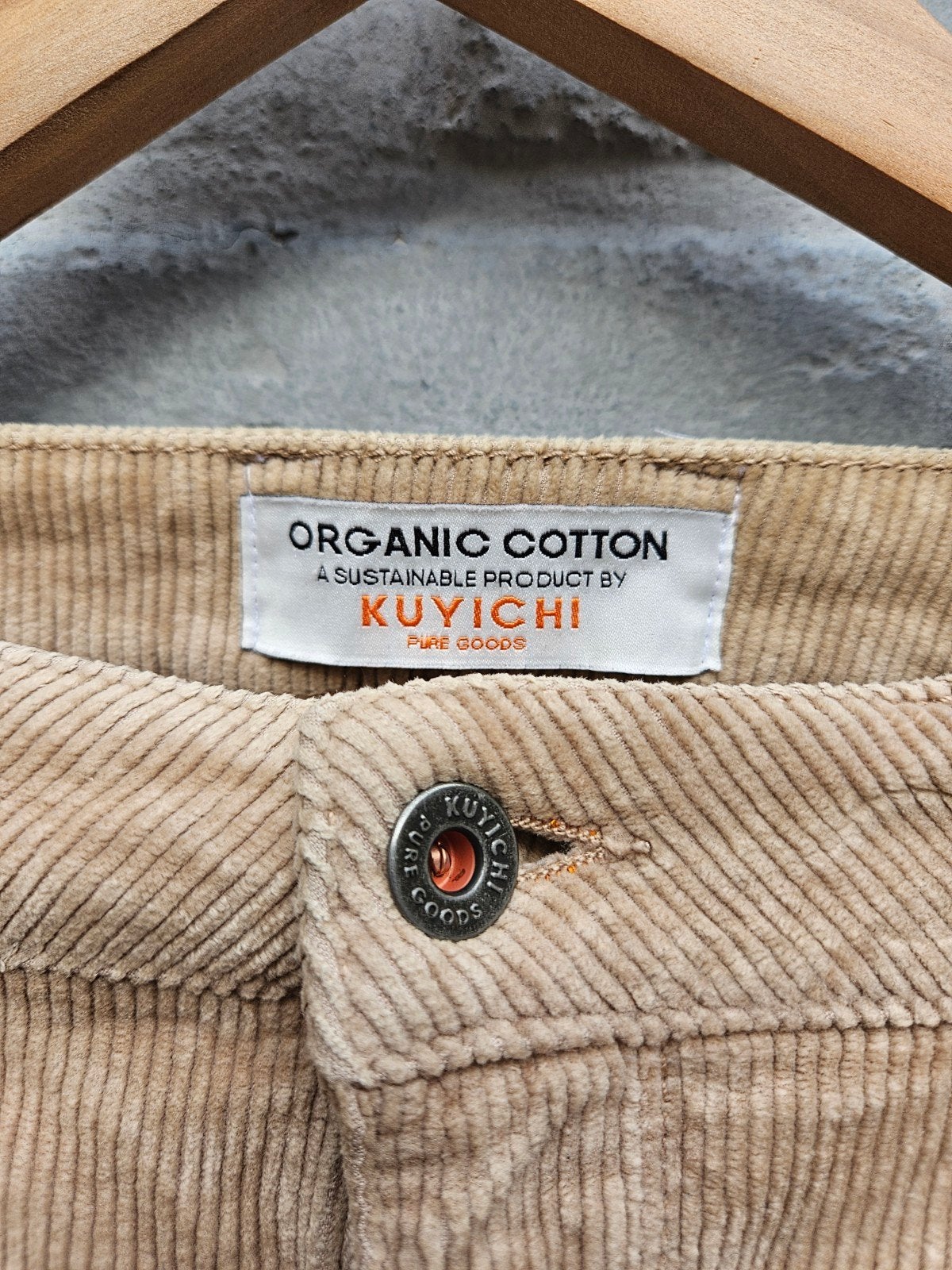Kuyichi Lisette Flare Corduroy Broek M, Maat 38/40 (M), Beige, Ophalen of Verzenden, Zo goed als nieuw