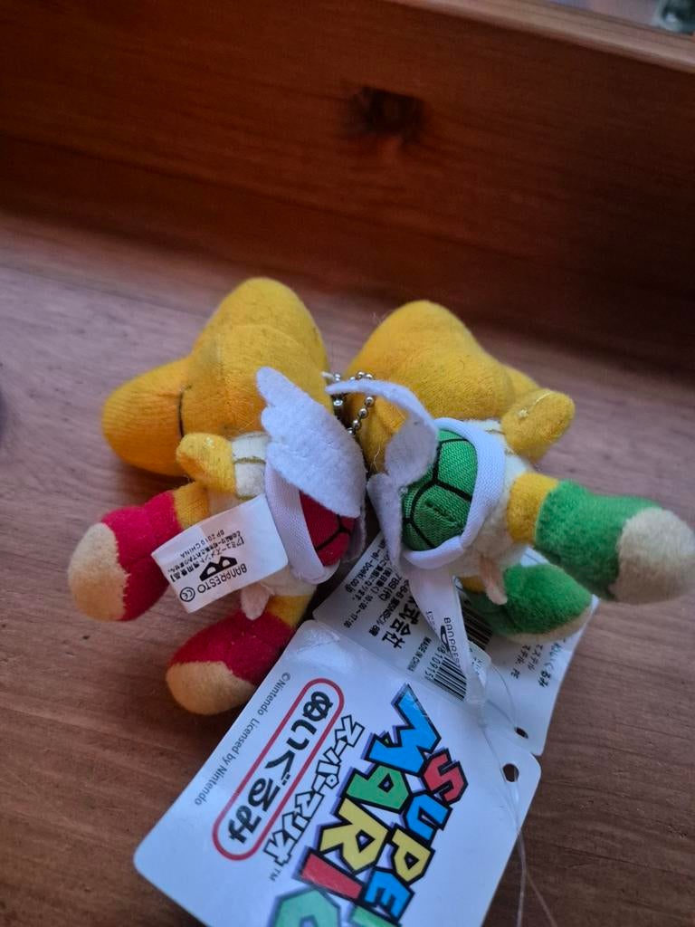 2x Koopa sleutelhanger knuffeltjes mario, Ophalen of Verzenden