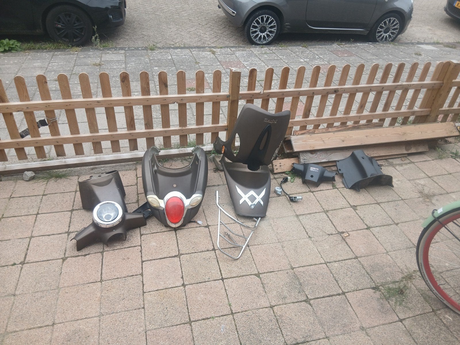 Scooter kappen inclusief Buddyseat, Fietsen en Brommers, Ophalen, Gebruikt, Berini, Kunststof