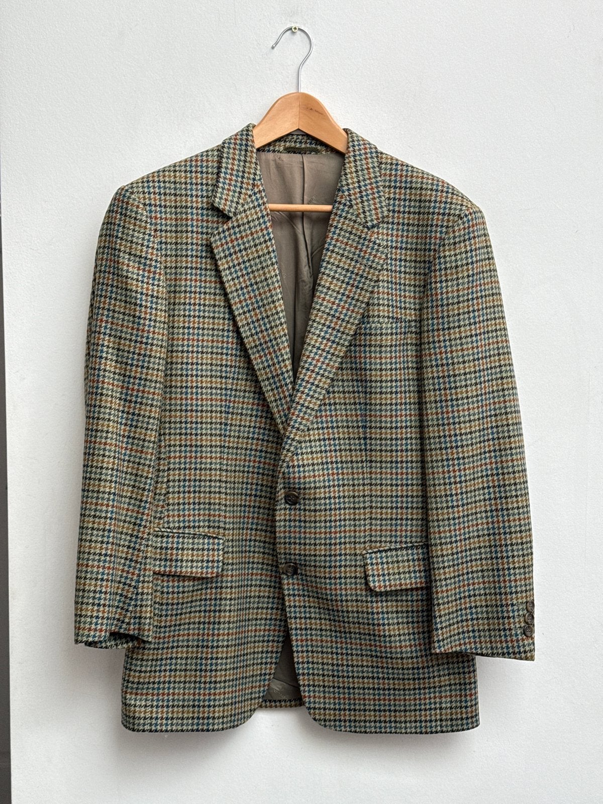 Eduard Dressler colbert pied-de-poule wol, maat 50, Ophalen of Verzenden, Zo goed als nieuw, Maat 48/50 (M), Beige