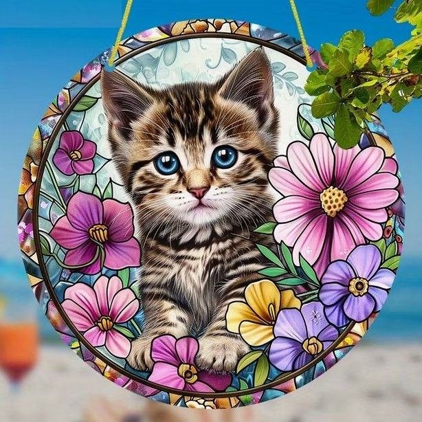 Raamhanger kitten - poes, Verzenden, Gebruikt