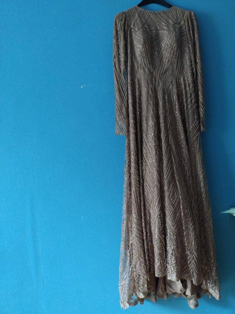 Elegante Galajurk Maat 38 - Zo goed als nieuw, Galajurk, Bruin, Zo goed als nieuw, Ophalen