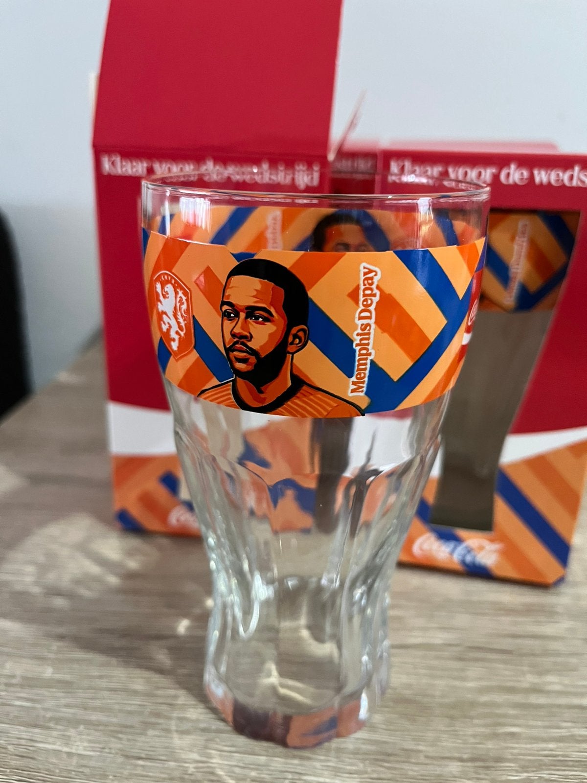 Coca cola oranje glazen, Ophalen of Verzenden, Nieuw, Frisdrankglas