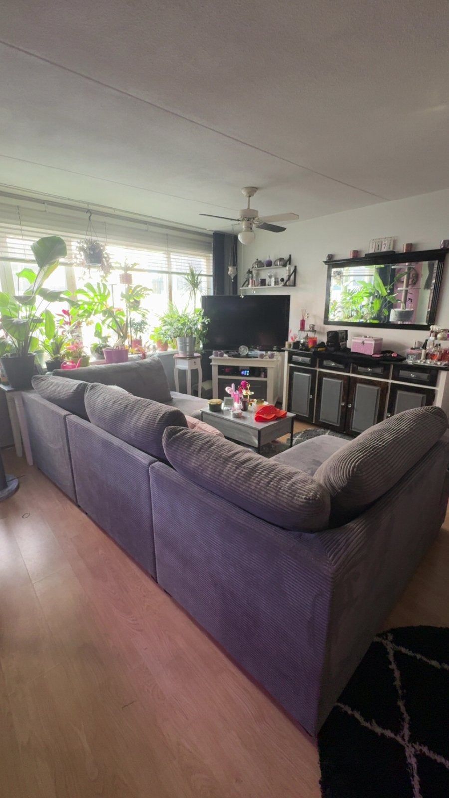 U-Bank Kensington (incl. hocker) - Zo goed als nieuw, Ophalen, Zo goed als nieuw, Stof