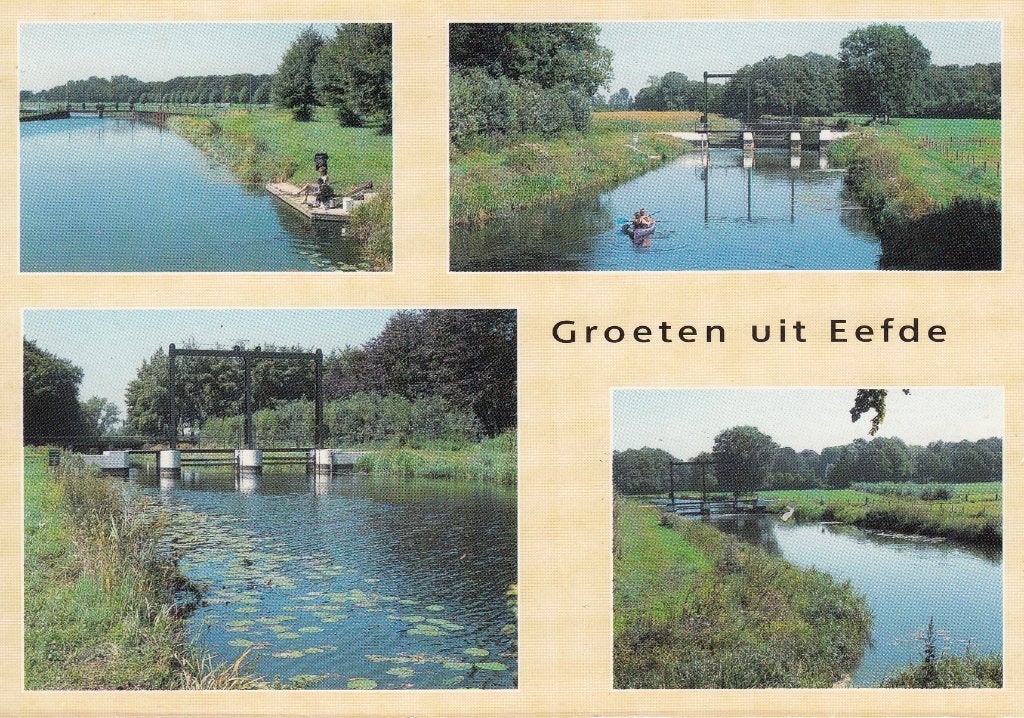 Eefde   -   4-luik groeten uit Eefde  ,  1998        =0017=, Verzamelen, Ophalen of Verzenden, 1980 tot heden, Gelopen, Gelderland