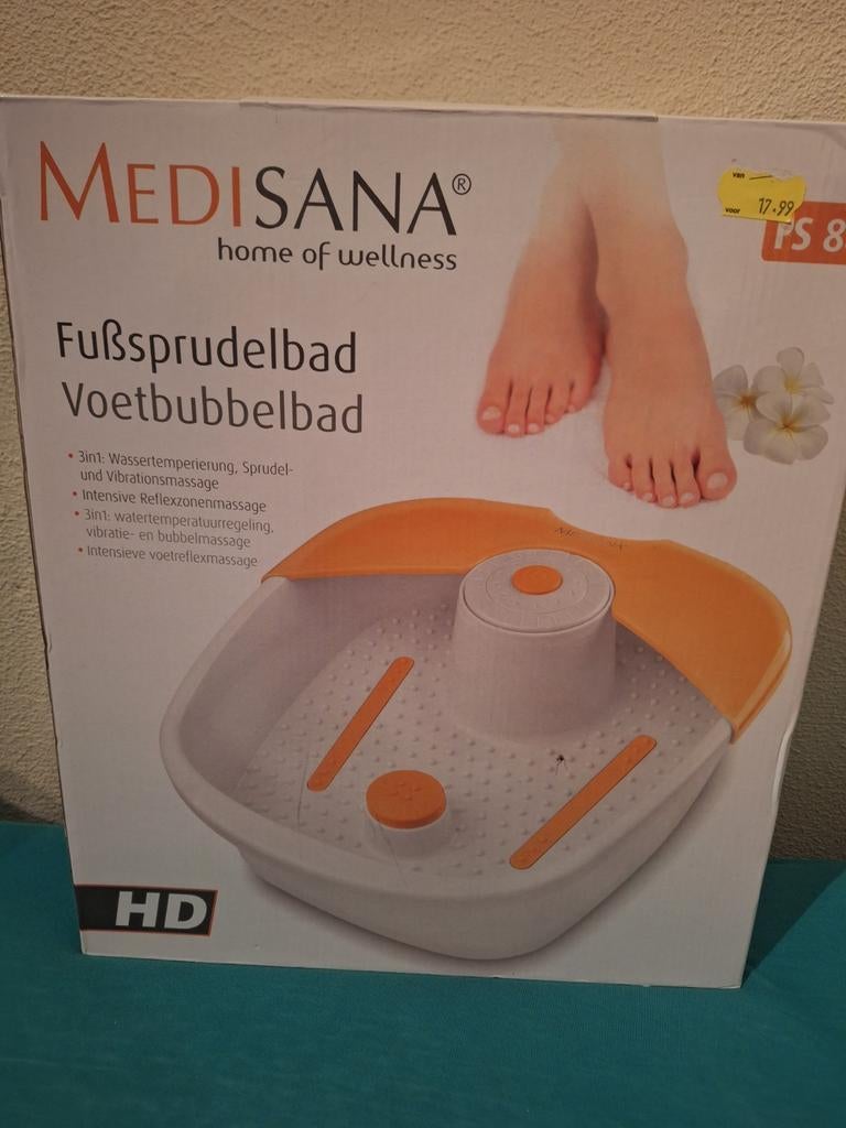 Medisana Voetenbubbelbad - Ontspanning voor uw voeten, Ophalen of Verzenden, Zo goed als nieuw, Hand- en Voetverzorging