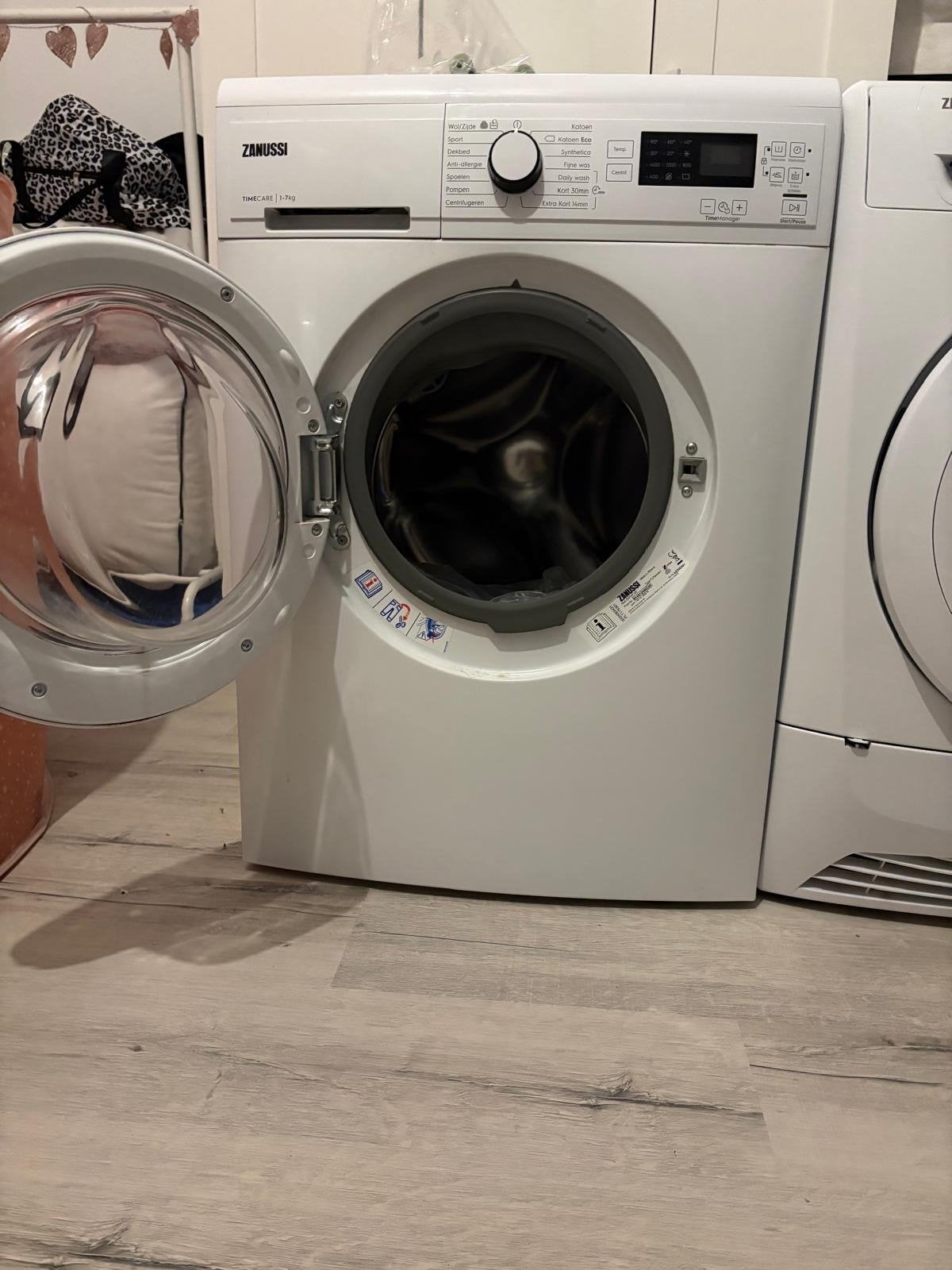 Zanussi TimeCare 7kg wasmachine en Lindo 1000 droger, Witgoed en Apparatuur, Wasmachines, 6 tot 8 kg, Ophalen of Verzenden, Voorlader