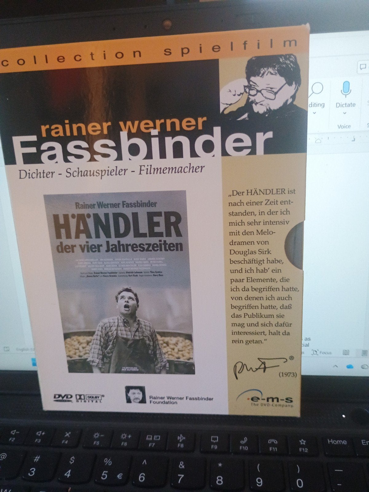 Rainer Werner Fassbinder: Händler der vier Jahreszeiten DVD, Waargebeurd drama, Speciale editie, Ophalen of Verzenden, Vanaf 12 jaar