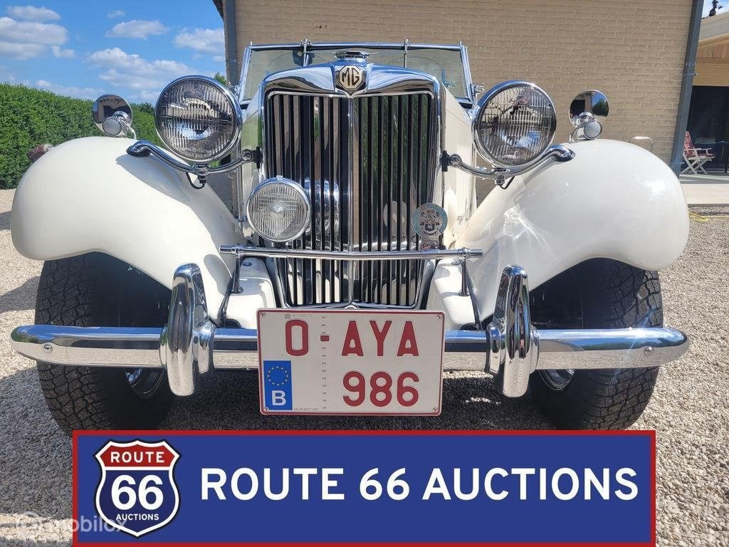 MG TD | 1951 | Route 66 Auctions, Auto's, Oldtimers, Overige carrosserieën, Zwart, Bedrijf, Handgeschakeld