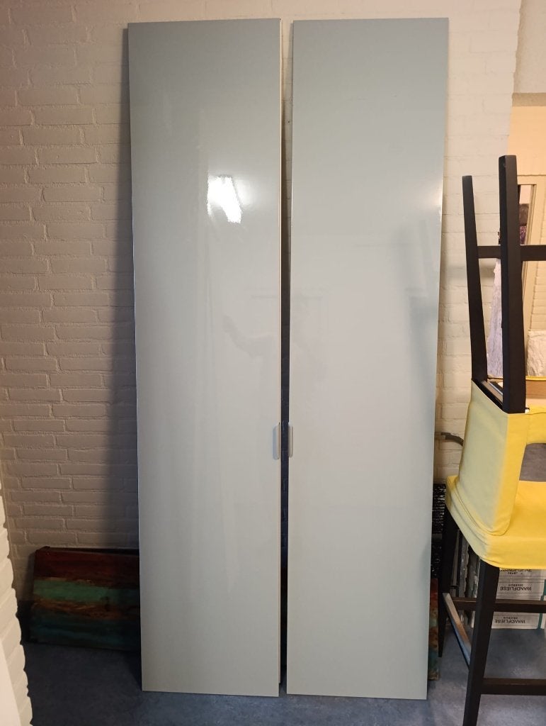 Deuren Ikea pax grijs-blauw, Ophalen, 120 cm of meer, Binnendeur, 215 cm of meer