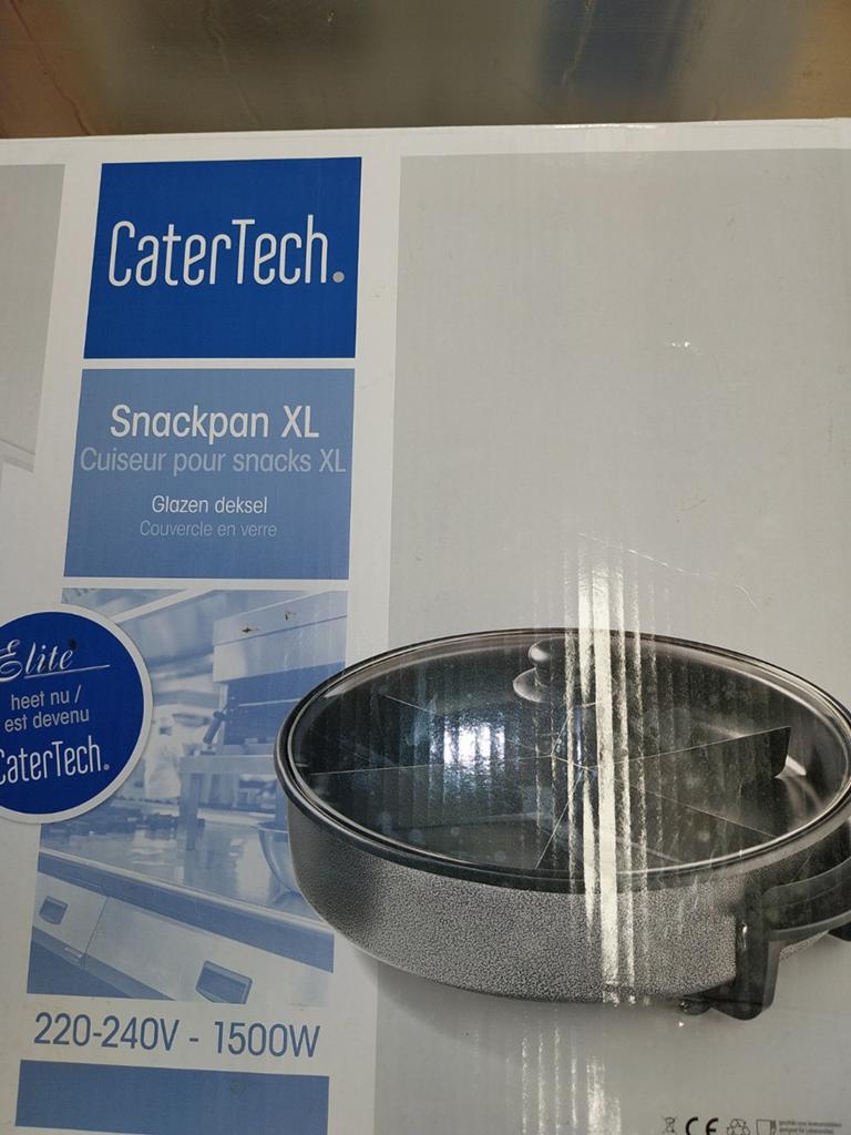 CaterTech Snackpan XL - Elektrische Hapjespan xl, Ophalen, Zo goed als nieuw