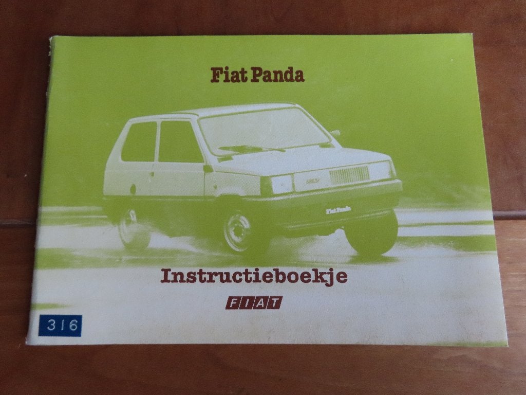 Instructieboek Fiat Panda 45 1980, zeer mooi!, Ophalen of Verzenden