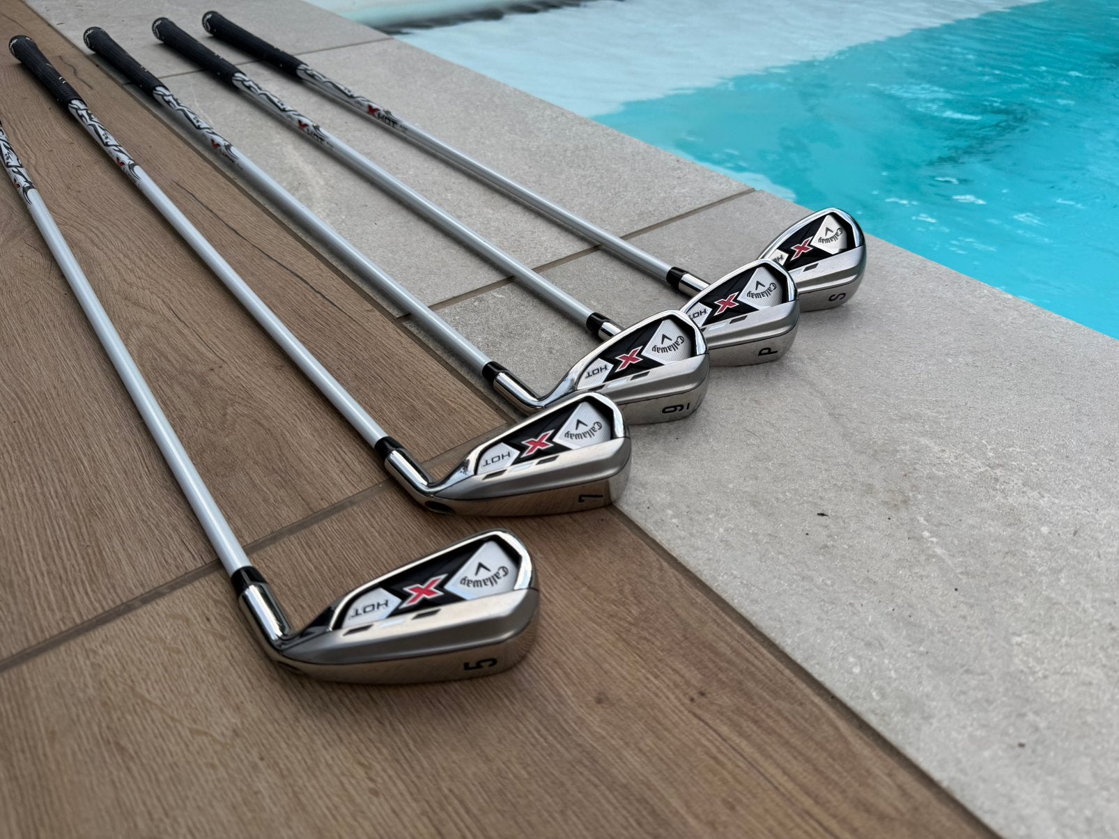 Callaway X Hot R flex set 5 clubs (S,P, 5,7,9), nieuwstaat, Ophalen, Zo goed als nieuw, Set, Callaway