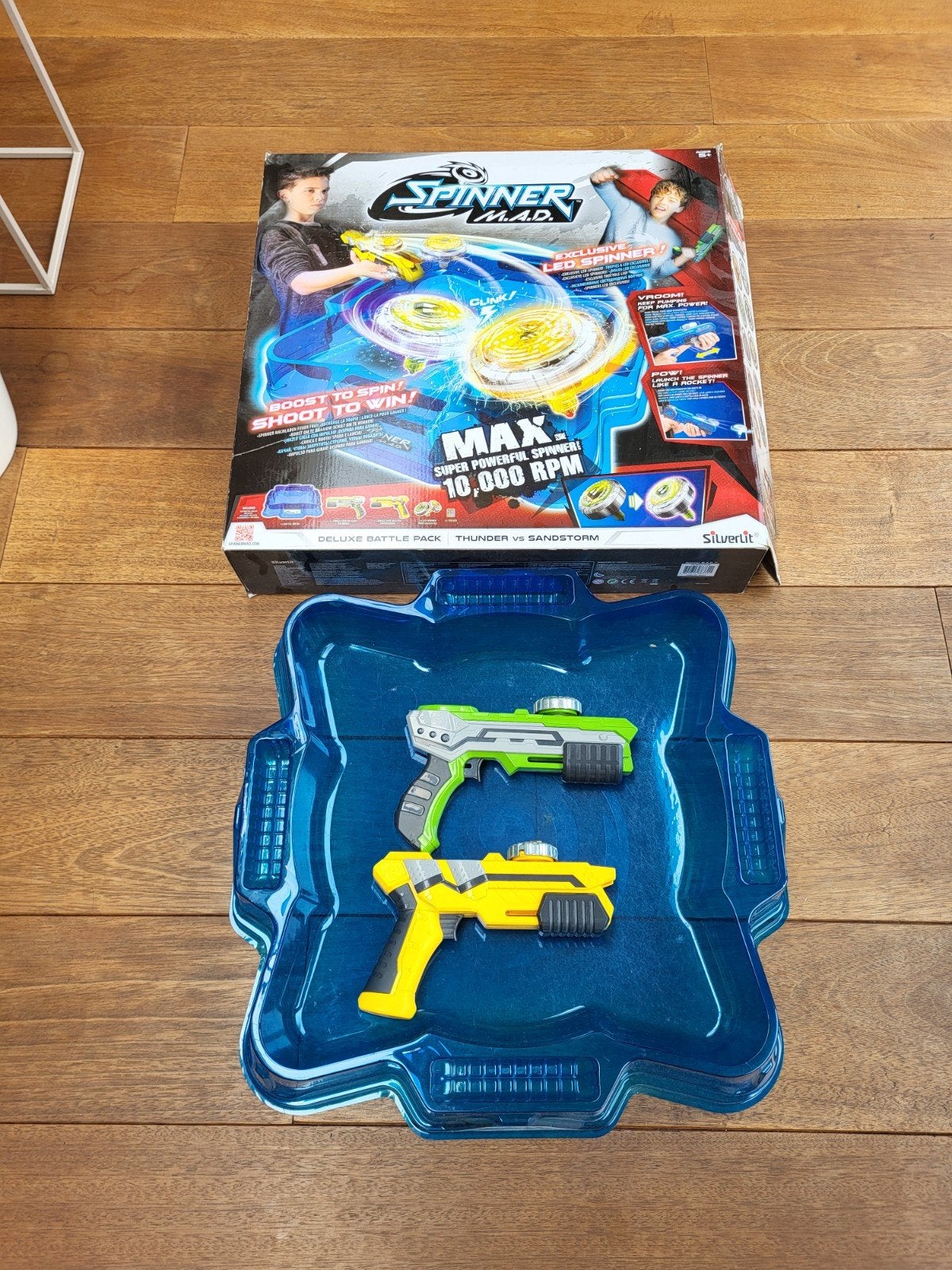 Spinner MAD baan plus 2x spinner pistool, Ophalen of Verzenden, Zo goed als nieuw, Jongen of Meisje