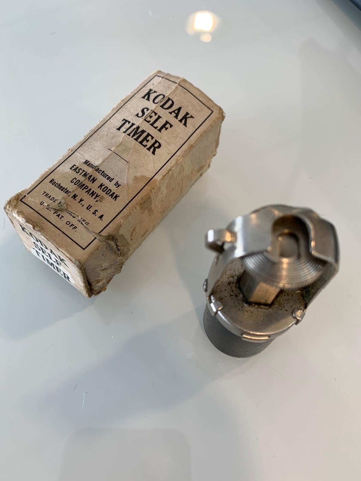 Vintage Kodak Zelfontspanner met originele doos, Overige merken, Overige typen, Ophalen of Verzenden, Gebruikt